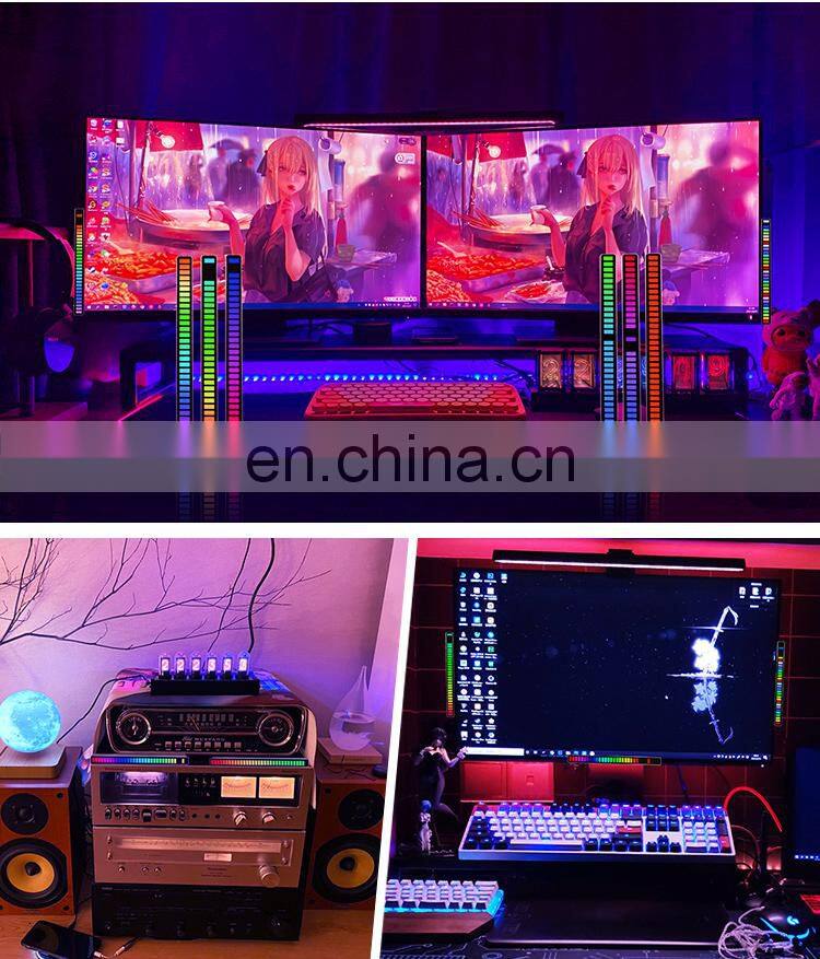 DPBGC18 LED Music Spectrum Display RGB Pickup Rhythm Light Voice-Activated Music Rhythm Light