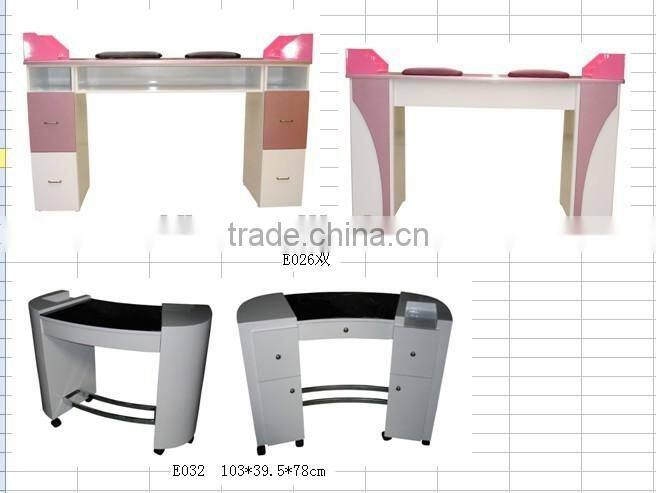 European pink double maincure table