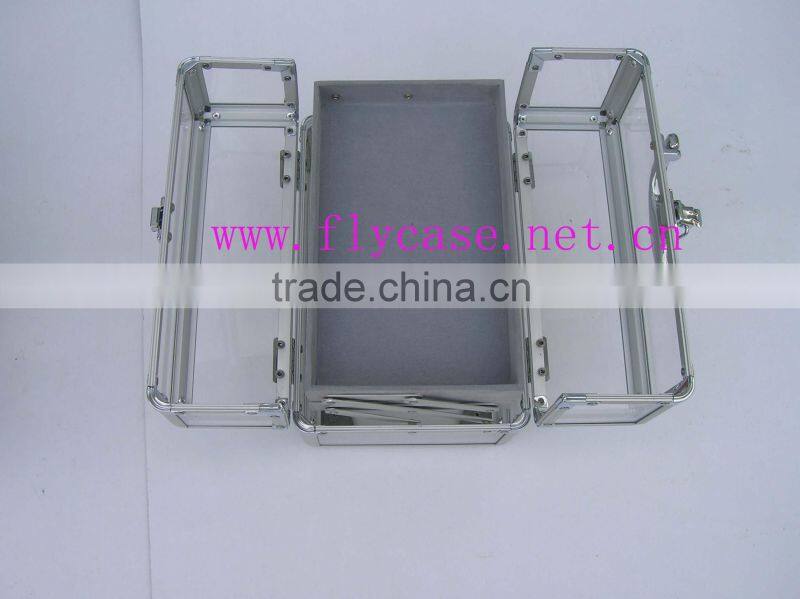 2015 new design Aluminum acryl case with drawer