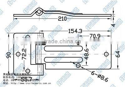 01171 Door hinge curtain side trailer parts