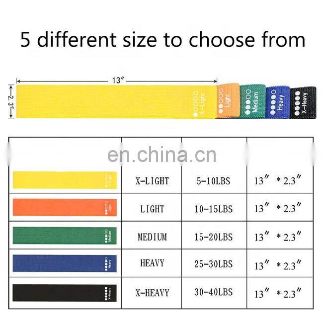 2022 New Fabric Loop Bands Set Resistance bands Set for Legs and Butt