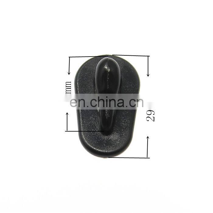 Black Footwear Plastic Lace Hook