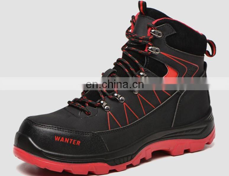 PU upper rubber sole oil resistant anti slip cheap work boots safety shoes