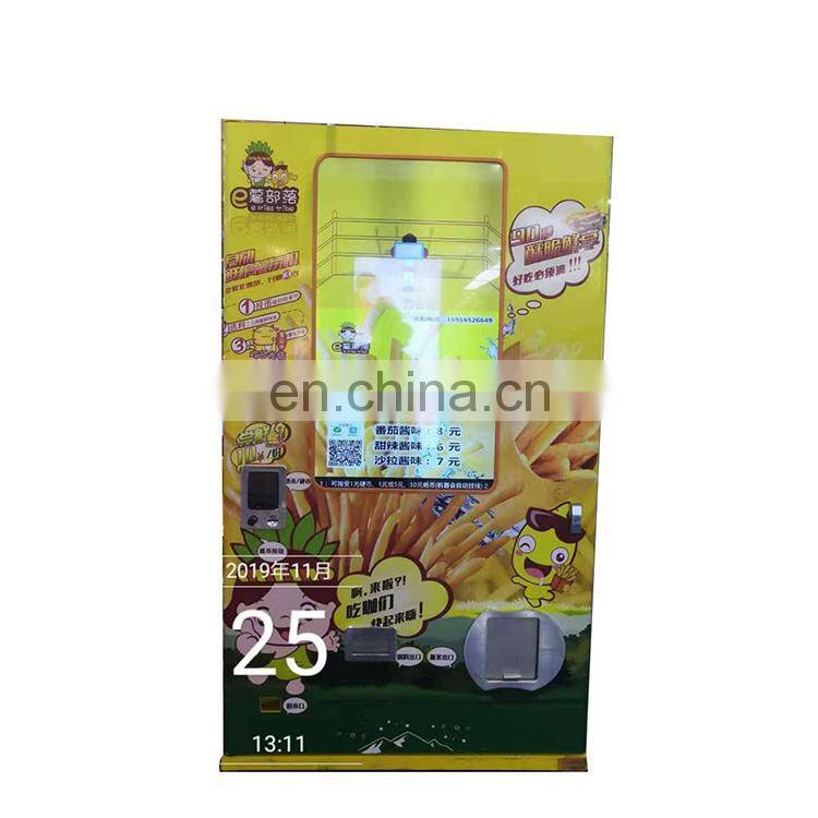 2020 Hot Sale french fries Vending Machine coin operated