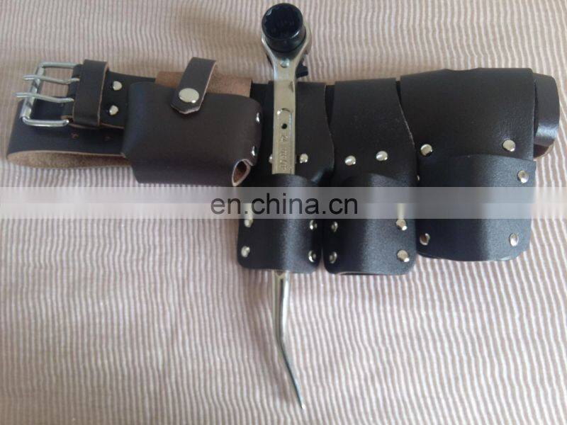 Leather Scaffolding Leather Tool Belt Pouch Scaffolding Tool pouch Set with Tool Holder for Level Spanners Hammer