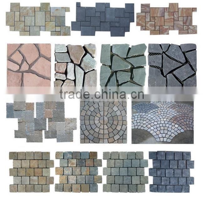 Exterior Wall Decoration Natural Rusty Slate Paving Stone