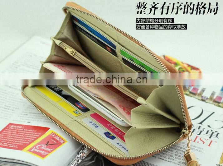 fine designer leather ladies clutch wallet