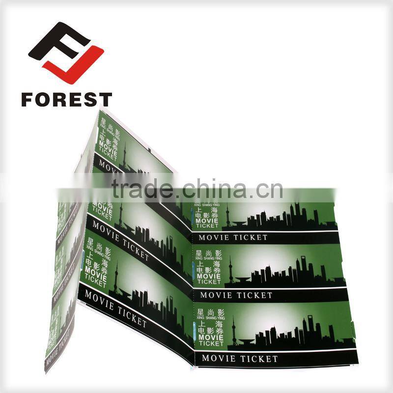 customized movie tickets, entrance ticket,anti-counterfeit thermal cinema ticket