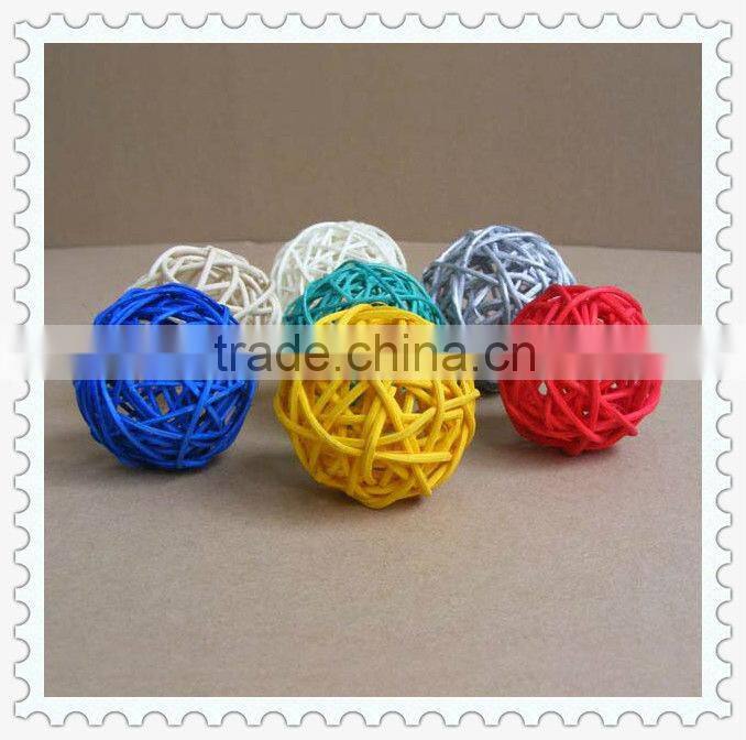 outdoor handwoven natural rattan ball light
