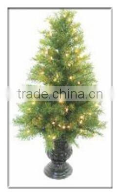 Umbrella Christmas Tree White Outdoor Lighted Christmas Trees/lighted ceramic christmas tree