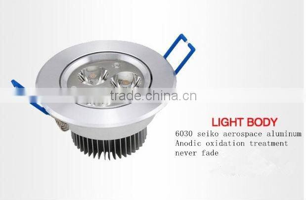 3w ,5w, 7w, 9w,led down light fixtures with CE&RoHs