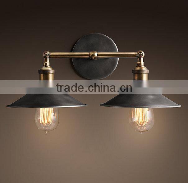 Gunmetal Grand Edison Caged Sconce Wall Lamp