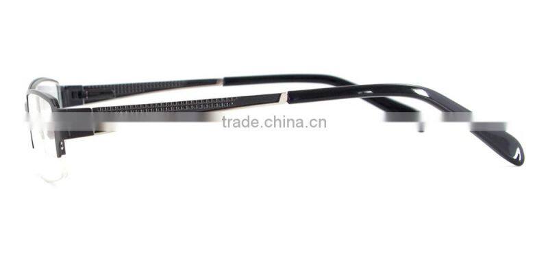 Metal Half Rim Men Eyeglass Frame Fashion Glasses Eyewear