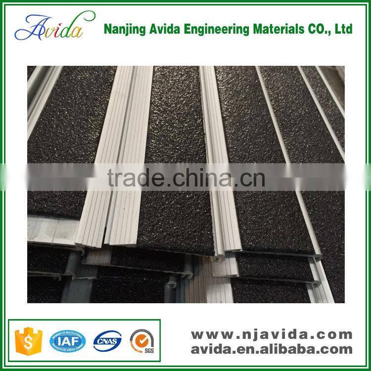 large outdoor sports stadium anti-slip carborundum stair nosing