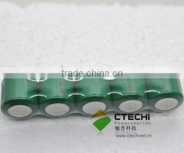 3v CR1/3N 160mAH Li-MnO2 battery, CR11108 3v lithium battery