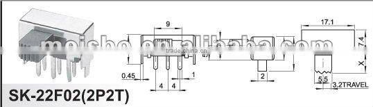 CE 0.5a multipurpose on off slide breaker