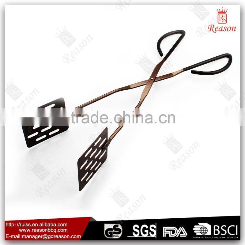 stainless steel mesh BBQ fancy magnetic tongs