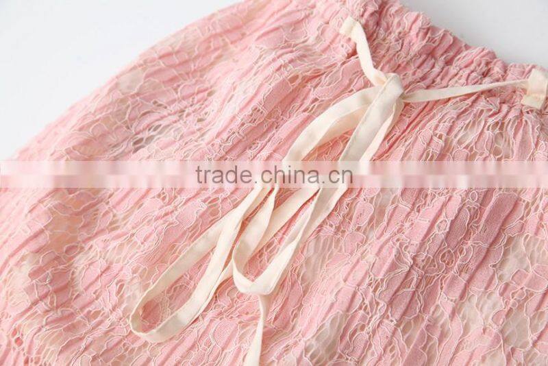 605129 Korean fashion lace decorative flower girls tutu skirts