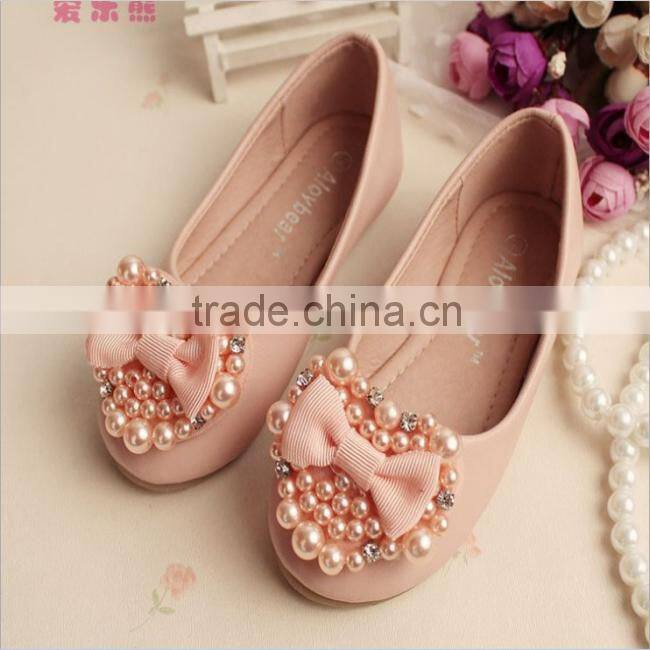 2015 Wholesale Baby Girl Princess Shoes Top Quality Girls Princess Shoes With Pear