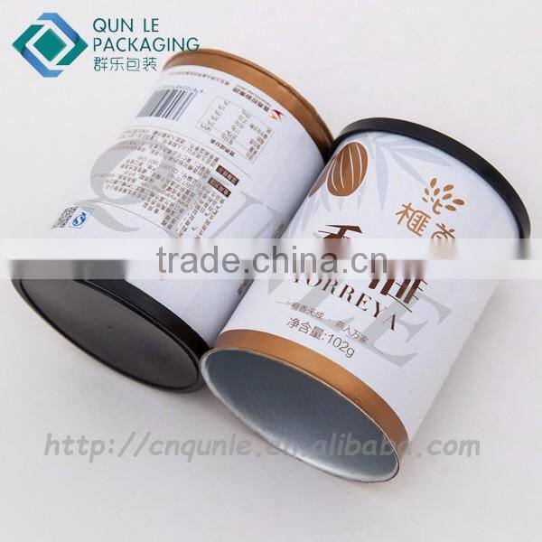 Custom Private Round Paper Tube Granola Packaging