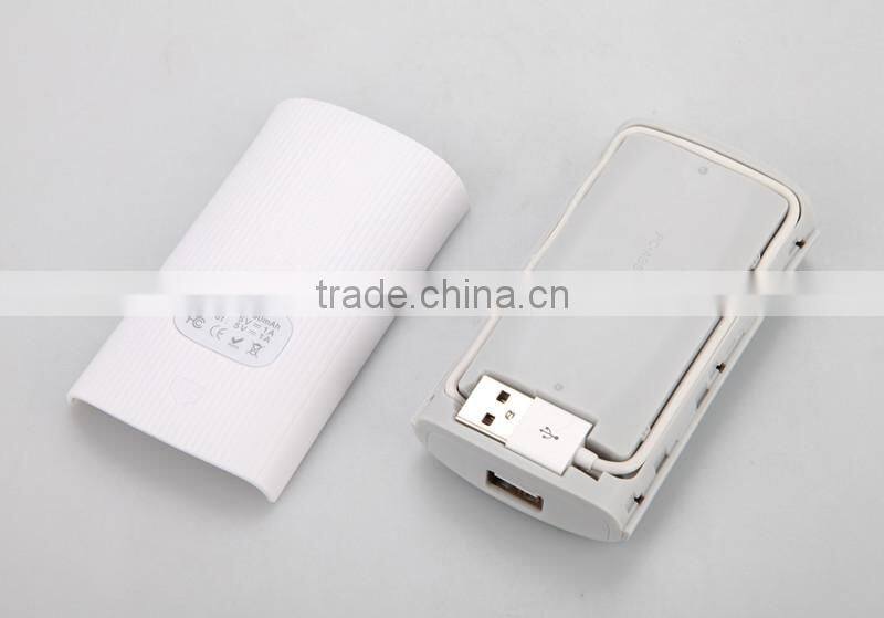 Low price with charging line inside beauty battery charger 5600mah