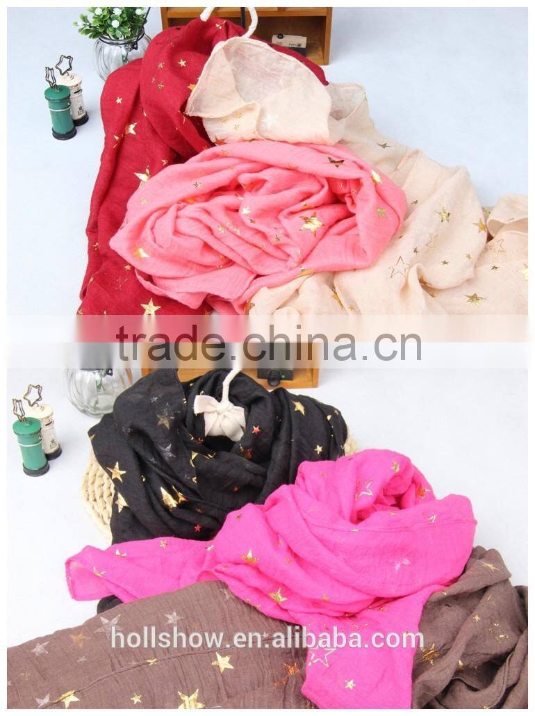Wholesale Europe America Fashion Popular Cotton Polyster Mixed Kids Boys Girls Winter Scarf