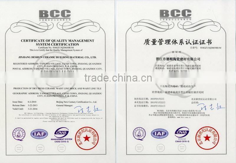 Indonesia 25x100mm border tiles Marble Bon Bon