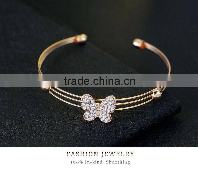 Korean Style Butterfly Crystal Fine African Beads Jewelry Sets Animal Pendant Set For Party Wedding Bridal Accessories