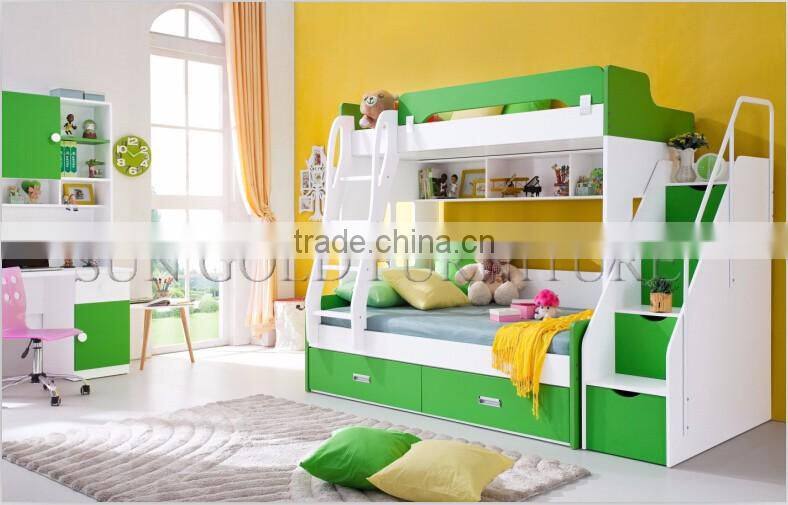 Colorful Children Cheap MDF Used Wall Bed (SZ-BF8866)
