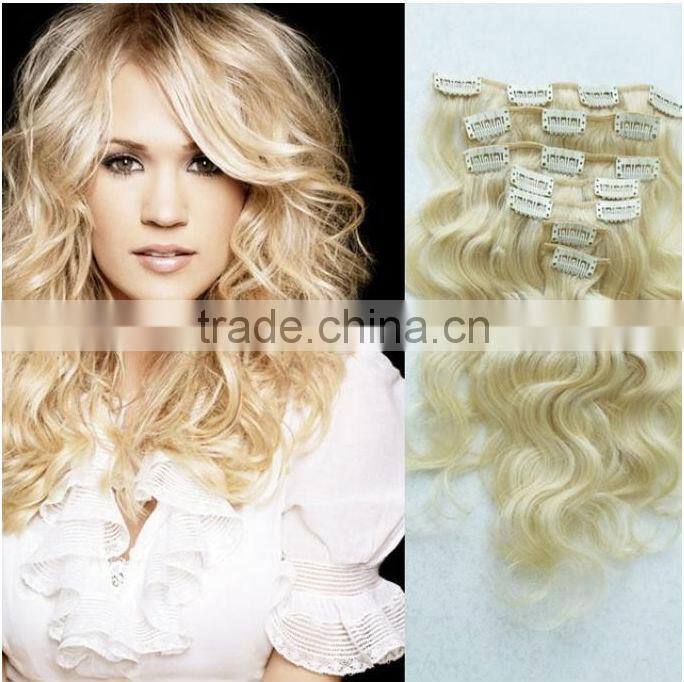 8"-30"hot sell fashionable afro curly clip in extensions