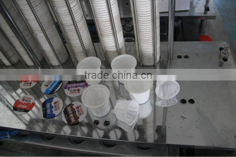 cheap automated custom powder cups filling sealing machine