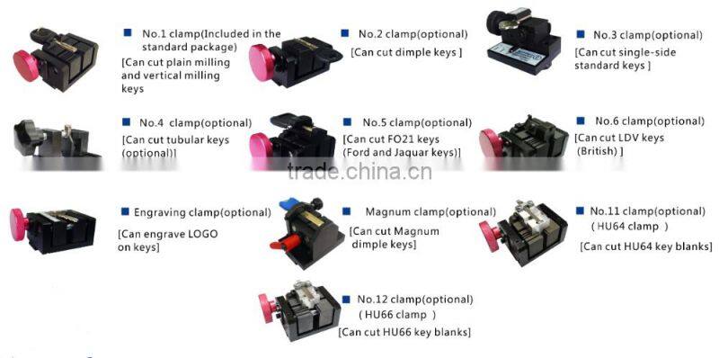 Safety locksmith tools, Key duplicate machine, Portable key cutting machine SEC-E9 made in China