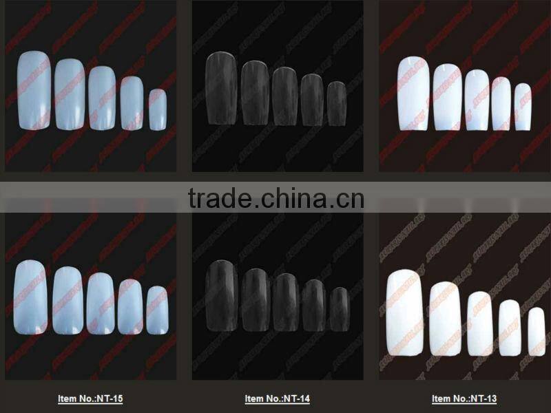 Nail Tips Natural French Acrylic Artificial False Nails+wholesale