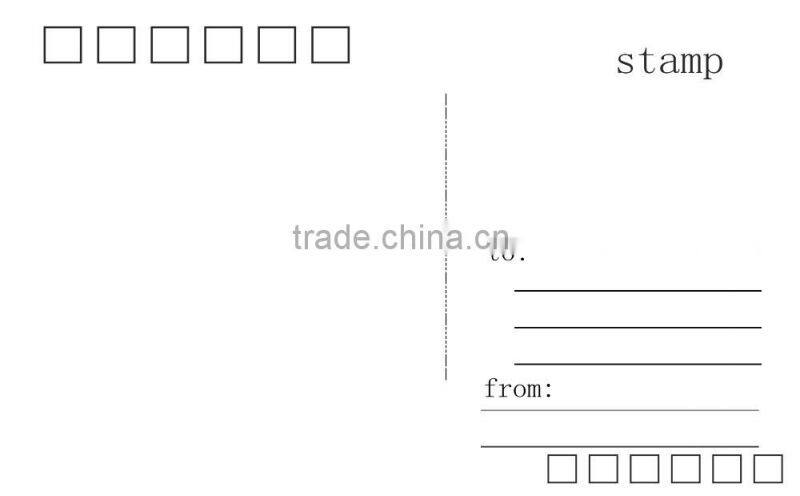 Customize design high quality art paper post card /letter card /postcard