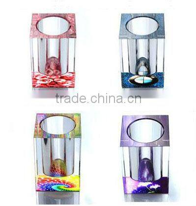 Office stationary crystal pen container