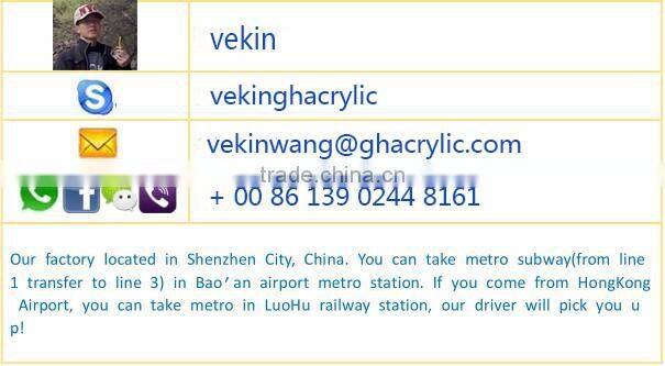 manufacturer wholesale clear acrylic paper photo frame