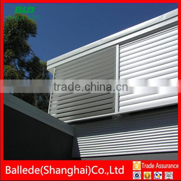 Aerofoil aluminum louver roof