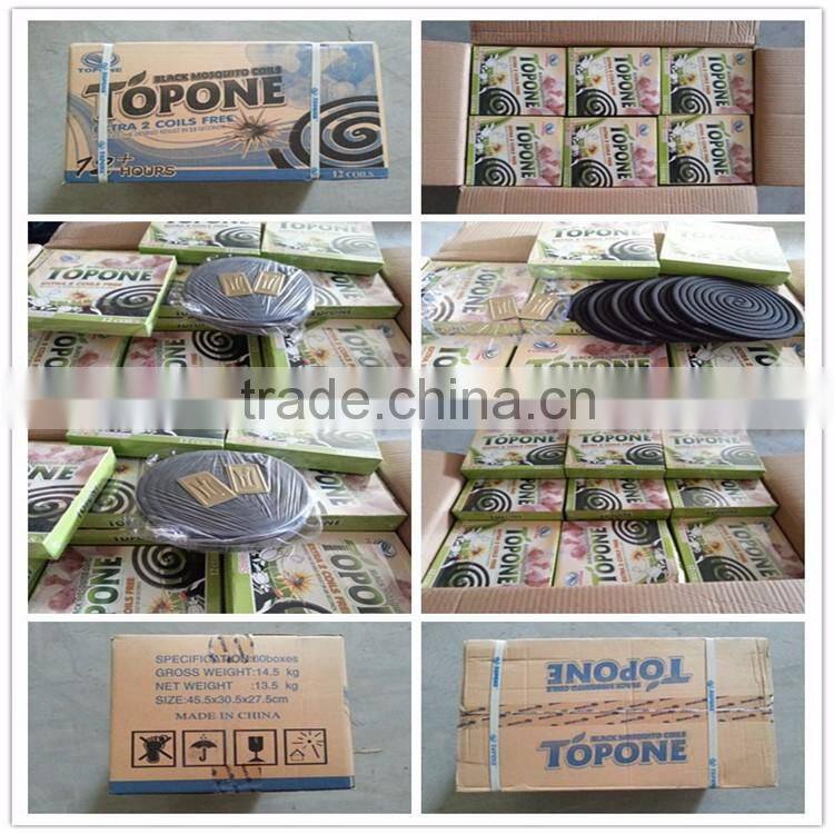 2016 Trade Assurance Topone 12 Hours Black Mosquito Killer Coil, Mosquito Killer Repeller, Mosquito Repellent