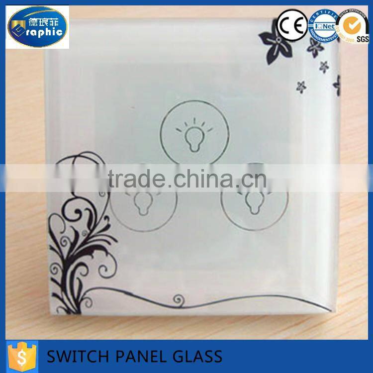 86*86mm stained art fused glass switch plates for sale