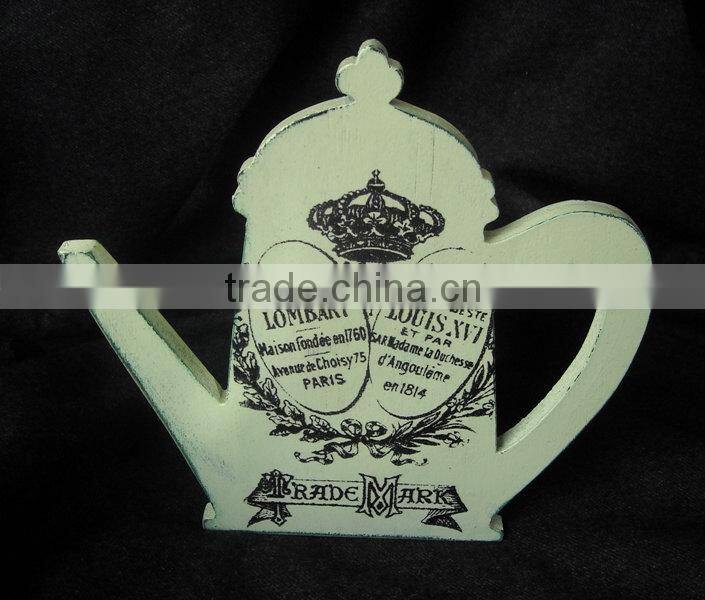 Shabby chic cup shape wood storage box