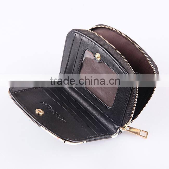 4530 Best selling womens wallets in 2016, Flower printing ladies purse wallet brand wallets