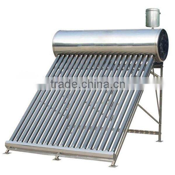 China Leading Product Compact Stainless Steel Non-Pressured Solar Water Heater with Long Heat Preservation