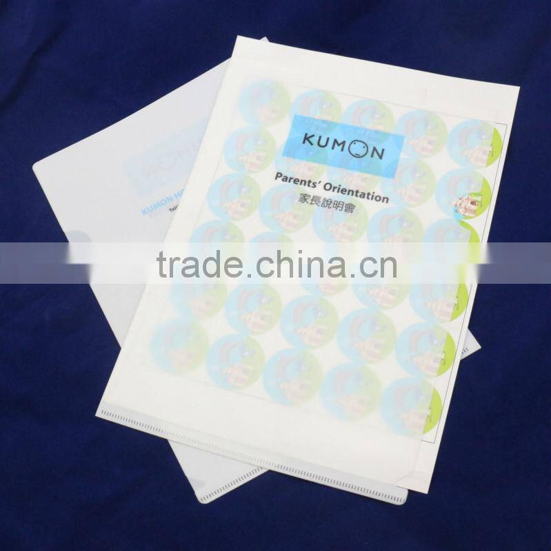 2015 New design Plastic file cover