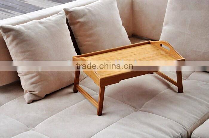 Fashion Bamboo Table Tray With Stand