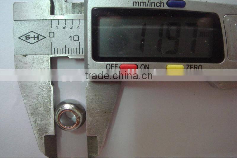 12mm*10mm rope shiny silver bell metal ball