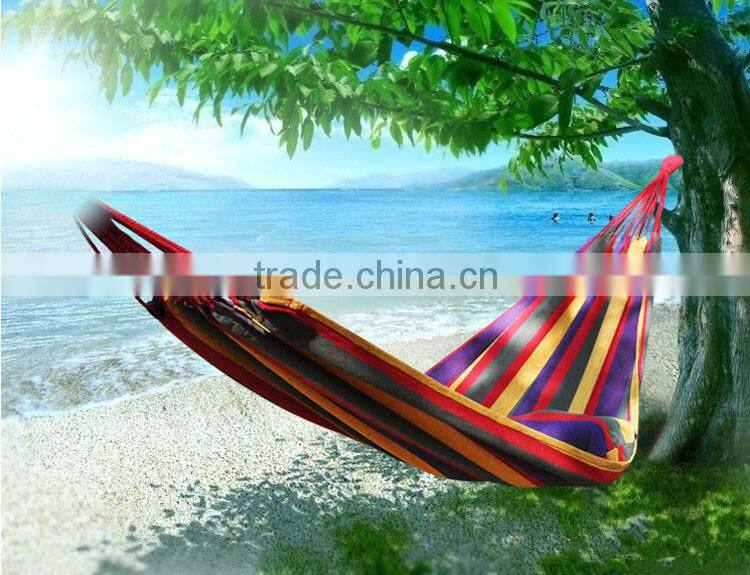 Outdoor camping leisure canvas hammock