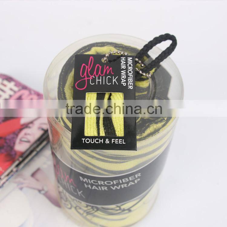 wholesale absorbent hair towel bath head cap cheap stripe hair towel