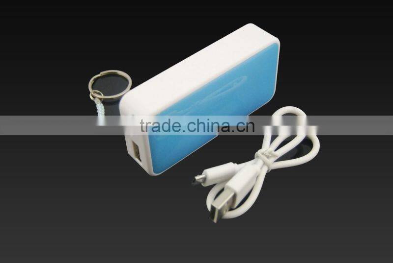 Portable mini 2600mah custom color mobile charger backup battery power bank