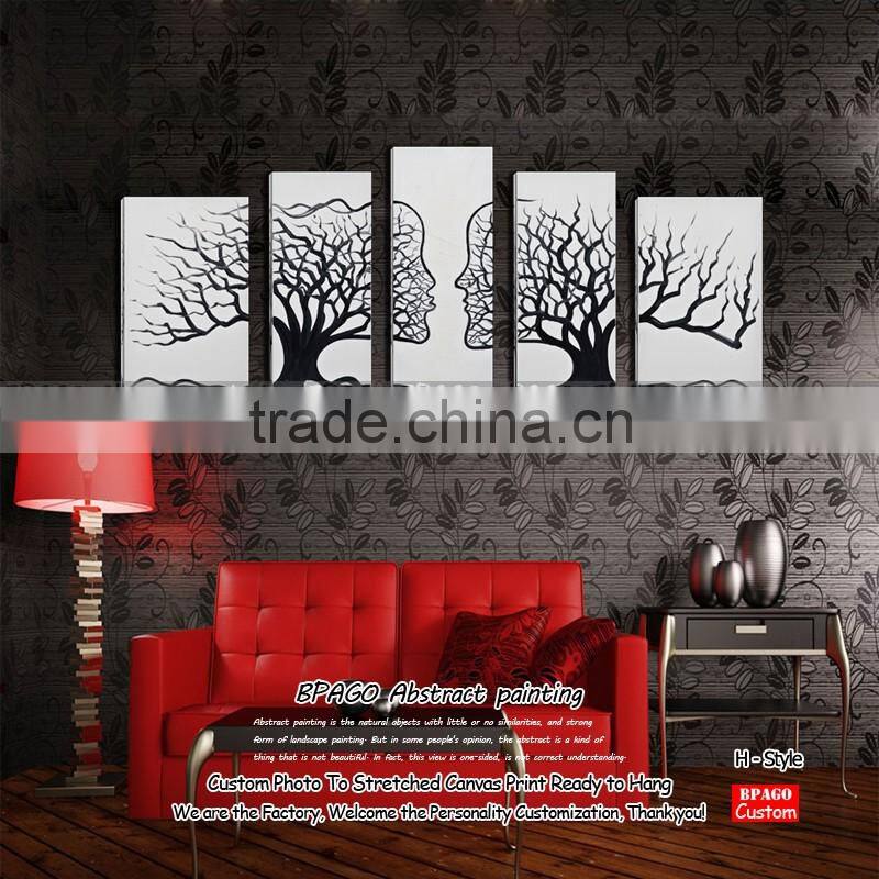 Home decoration arting printing village scenery painting