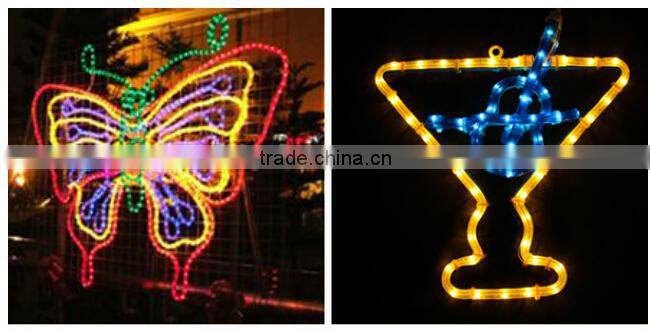 festalight 100% copper wire outdoor christmas decorations holiday 50 meter per roll round led light rope 2 wire china